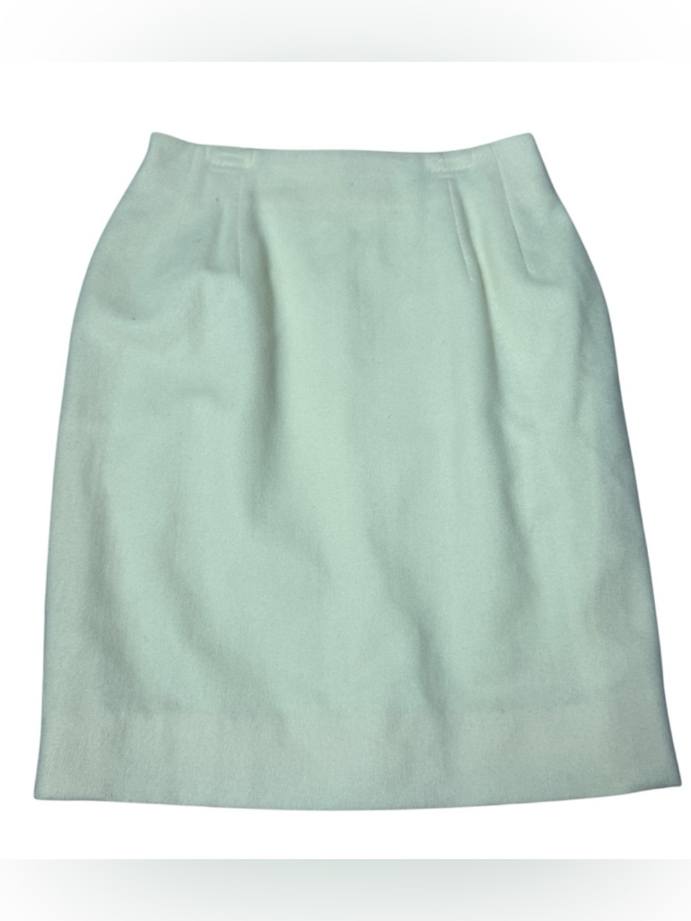 Vintage wool skirt Savannah cream pencil skirt